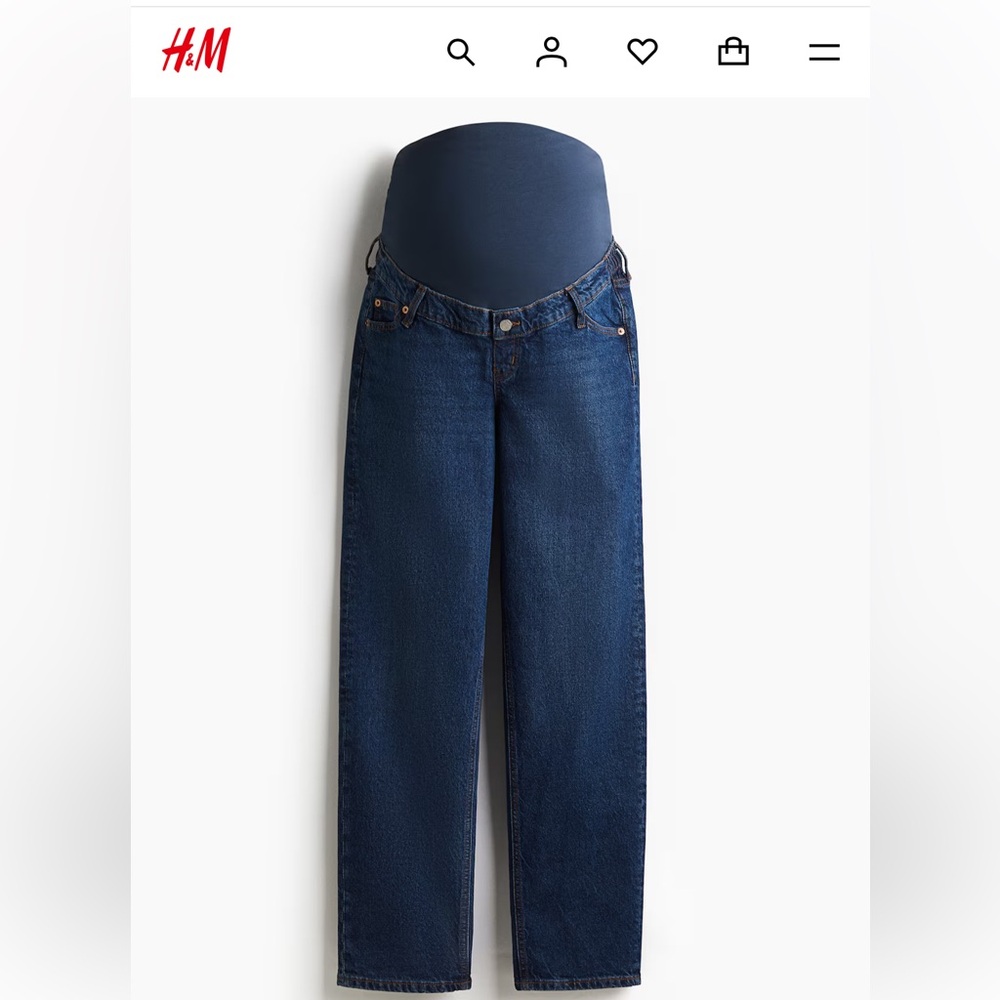 H&M Mama Straight Jeans